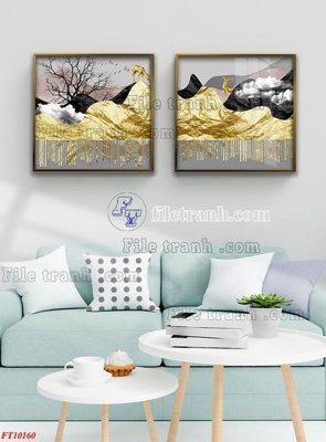 Tải file File tranh bộ hiện đại FT10160 (gốc) in nhanh