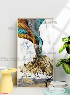File tranh File tranh bộ hiện đại FT10168 (gốc) chủ đề trừu tượng