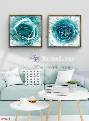 File ảnh File tranh bộ hiện đại FT10173 (gốc) cho trang trí nhà hàng