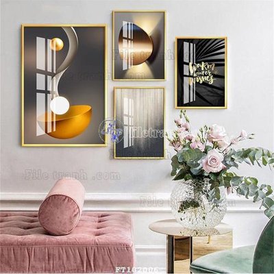 File ảnh File tranh hiện đại pha lê gương FT102006 (gốc) in Hiflex