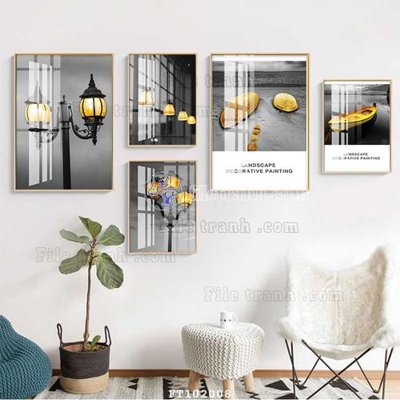 File ảnh File tranh hiện đại pha lê gương FT102008 (gốc) cho trang trí nội thất