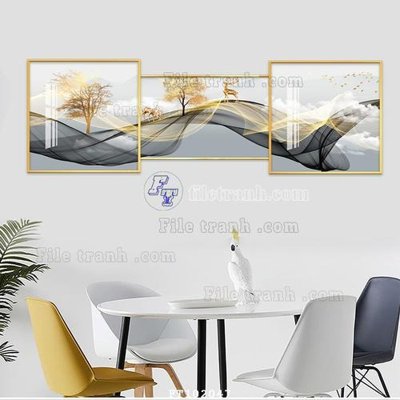 File in ấn File tranh hiện đại pha lê gương FT102047 (bản gốc) chất lượng cao