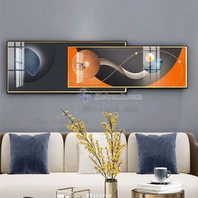 File gốc File tranh hiện đại pha lê gương FT102060 (in lụa) tranh phong thủy