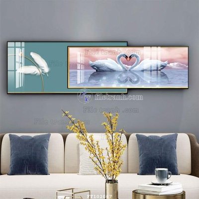 Hình ảnh file gốc File tranh hiện đại pha lê gương FT102067 (chất lượng cao)