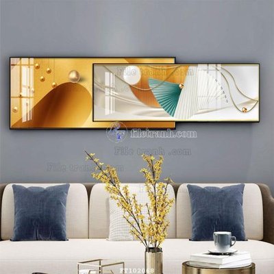 File gốc File tranh hiện đại pha lê gương FT102068 (in mica) làm quà tặng