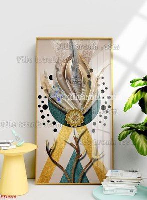 File tranh in trần File tranh bộ hiện đại FT10210 (ảnh gốc siêu nét)