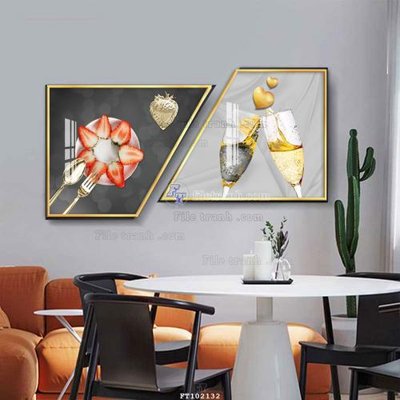 File gốc File tranh hiện đại pha lê gương FT102132 (PNG) nền trong suốt