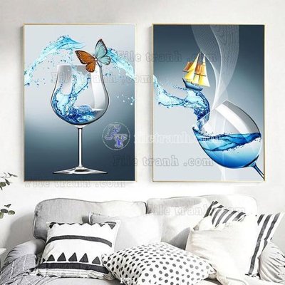 File tranh File tranh hiện đại pha lê gương FT102142 (bản gốc) trang trí văn phòng