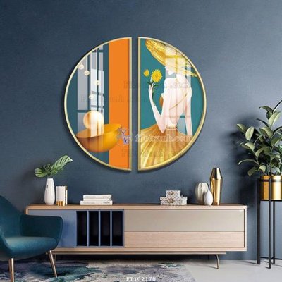 File tranh in tráng gương File tranh hiện đại pha lê gương FT102170 (siêu nét)