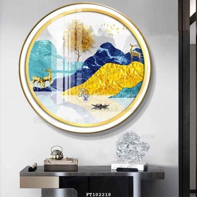 File gốc File tranh hiện đại pha lê gương FT102218 (PNG) không nền chất lượng