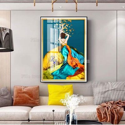 File PSD File tranh hiện đại pha lê gương FT102292 (gốc) cho designer