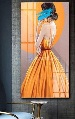 File gốc File tranh hiện đại pha lê gương FT102296 (in lụa) chi tiết cao