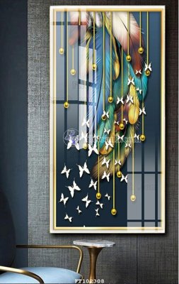 File gốc in ấn File tranh hiện đại pha lê gương FT102308 chuẩn màu CMYK