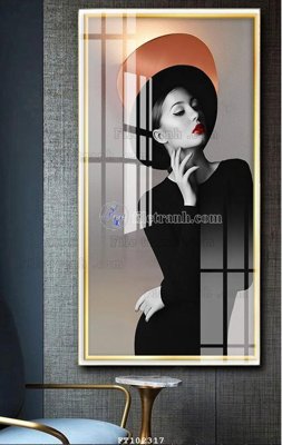 File gốc File tranh hiện đại pha lê gương FT102317 (vector) cho in ấn