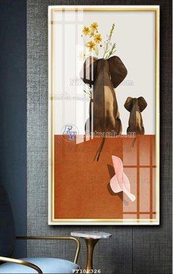 File gốc File tranh hiện đại pha lê gương FT102326 (in lụa) tranh thuận buồm