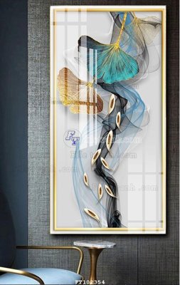 File gốc File tranh hiện đại pha lê gương FT102354 (in 3D) cho trang trí