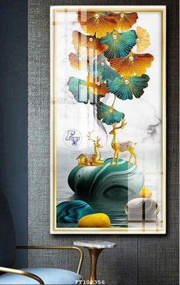 File tranh gốc File tranh hiện đại pha lê gương FT102356 (bản quyền) file PSD