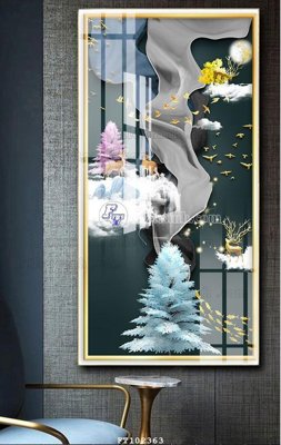 File in ấn File tranh hiện đại pha lê gương FT102363 (bản gốc) từ file gốc