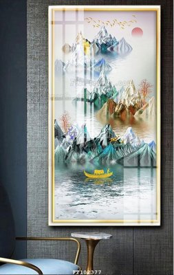 File gốc File tranh hiện đại pha lê gương FT102377 (cho in 3D) độc đáo