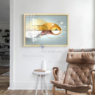 File gốc File tranh hiện đại pha lê gương FT102419 (chuẩn màu) cho in offset