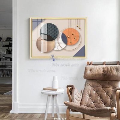 File in lụa File tranh hiện đại pha lê gương FT102423 (hoa văn) File tranh hiện đại pha lê gương FT102423