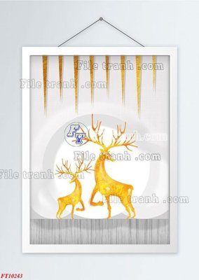 Tải file File tranh bộ hiện đại FT10243 (gốc) in tranh tráng gương