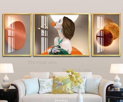 File tranh File tranh hiện đại pha lê gương FT102522 (bản gốc) treo phòng ăn