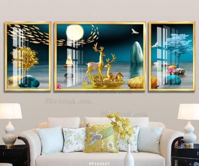 File tranh quảng cáo File tranh hiện đại pha lê gương FT102607 (download file gốc)