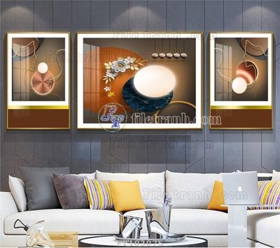 File tranh File tranh hiện đại pha lê gương FT103075 (gốc) in film