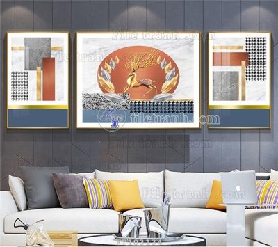 File gốc File tranh hiện đại pha lê gương FT103134 (cho in UV) siêu nét