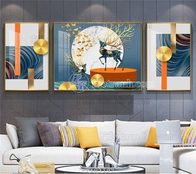 Chi tiết file ảnh File tranh hiện đại pha lê gương FT103197 sắc nét