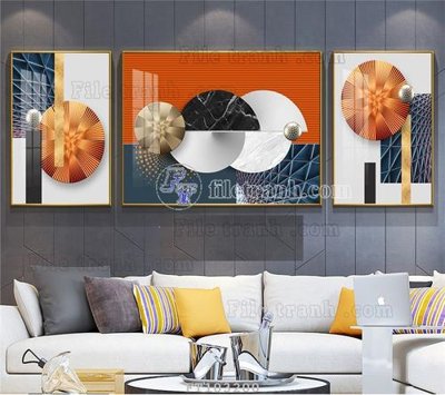 File tranh File tranh hiện đại pha lê gương FT103200 (gốc) chủ đề thành phố