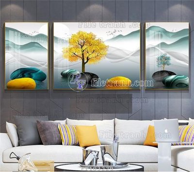 File gốc File tranh hiện đại pha lê gương FT103229 (cho in UV) siêu nét