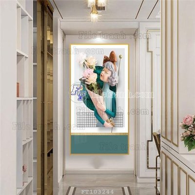 File tranh File tranh hiện đại pha lê gương FT103244 (file gốc) chuẩn màu in