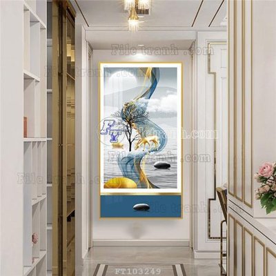 File gốc File tranh hiện đại pha lê gương FT103249 (cho in ấn) độc quyền