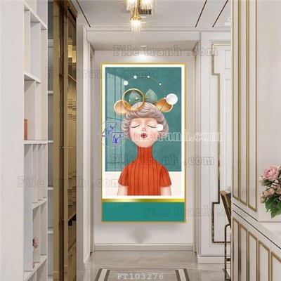 File gốc in tráng gương File tranh hiện đại pha lê gương FT103276 chi tiết