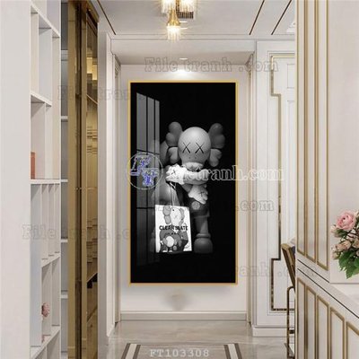 Tải file tranh gốc File tranh hiện đại pha lê gương FT103308 chất lượng cao