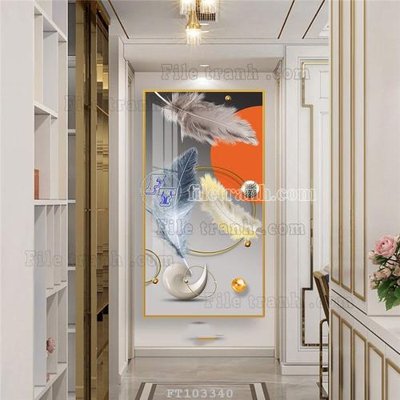 File tranh gốc File tranh hiện đại pha lê gương FT103340 chủ đề hiện đại