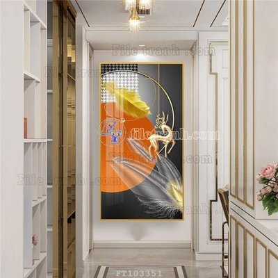 File gốc File tranh hiện đại pha lê gương FT103351 (dành cho trang trí nội thất)