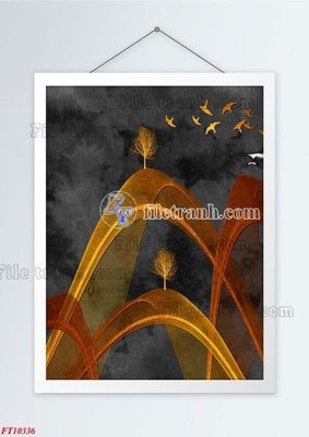 File in trần File tranh bộ hiện đại FT10336 (bản gốc) 5D