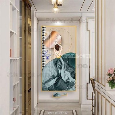 File gốc File tranh hiện đại pha lê gương FT103366 (phong cách) tối giản