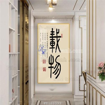 File in lụa File tranh hiện đại pha lê gương FT103399 (hoa văn) File tranh hiện đại pha lê gương FT103399