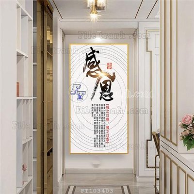 File tranh File tranh hiện đại pha lê gương FT103403 (bản gốc) treo tường