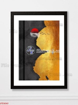 File gốc in ấn File tranh bộ hiện đại FT10343 chuẩn màu CMYK