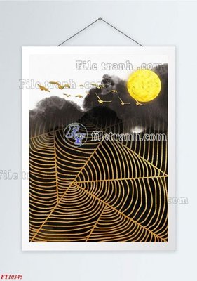 File ảnh File tranh bộ hiện đại FT10345 (gốc) in standee