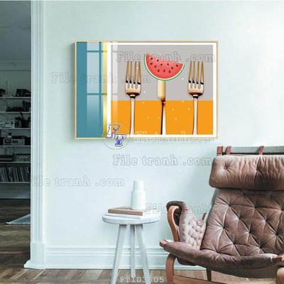 Tải file gốc in lụa File tranh hiện đại pha lê gương FT103505 siêu nét