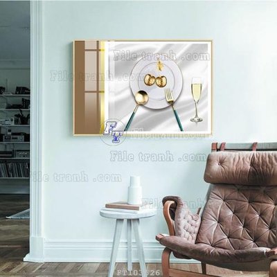 File ảnh File tranh hiện đại pha lê gương FT103526 (gốc) in standee