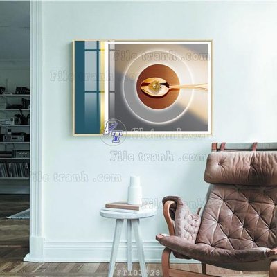 File PSD File tranh hiện đại pha lê gương FT103528 (bản gốc) dễ dàng edit