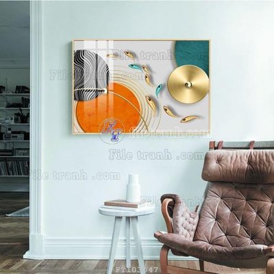 Tệp tin gốc File tranh hiện đại pha lê gương FT103547 (dùng cho in) File tranh hiện đại pha lê gương FT103547