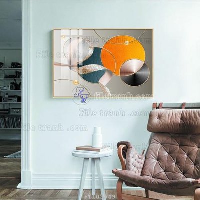 File ảnh File tranh hiện đại pha lê gương FT103549 (gốc) trang trí khách sạn
